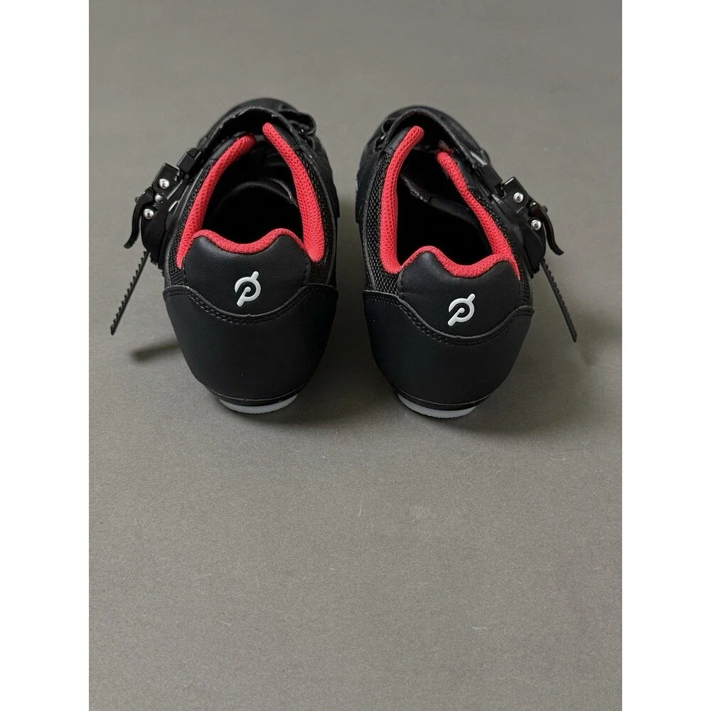 Peloton Cycling Shoes Size 38/ US Women’s Size 7 Black Red White